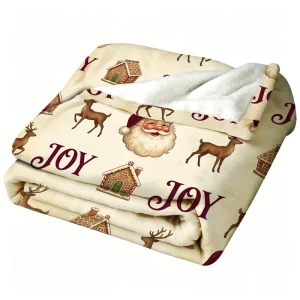 Winter Bedding Custom Printed Flannel Throw Blanket Soft Warm Eco Friendly Four Seasons Machine Floral Character