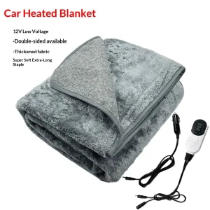 Winter Car Electric Blanket 12V DC Cigarette Lighter Office Leg Warmer RV Camping Knee Protection