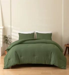 Winter Comforter Set Solid Color Queen Size Bed Comforter Set