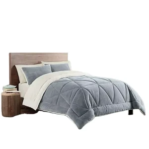 Winter Comforter Sets Bedding Solid Color Quilts Set Pillowcase Sheet