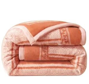 Winter Double Layer Knitted Blanket Thick Warm Soft American Style Christmas Bedding Home Decor