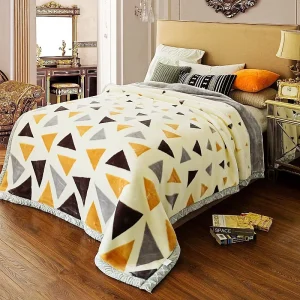 Winter Double Layer Raschel Blanket 200*240 Large Size Heavy Blanket for Winter 2-8KG