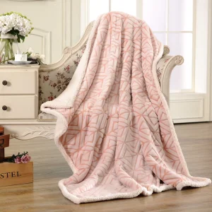 Winter Double Layer Thickened Fleece Blanket Coral Velvet Quilt Warm Large Double Blanket With Size of 230*240cm