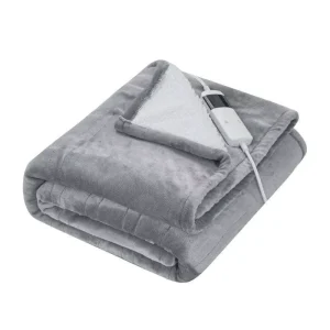 Winter Electric Blanket Home Flannel Sherpa Heated Throw with Graphene Heating Textiles Quilted Folded Technics