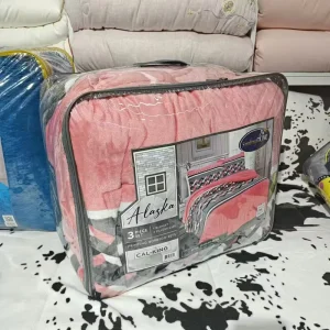Winter Flannel Bedding Set 3 Pieces Borrego Comforter Set King Size Blanket Flannel Comforter Set