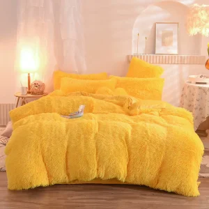 Winter Four Piece Home Textile Bedding Set Thick Coral Plush Flannel Lamb Fleece Mink Velvet Duvet Cover Sheet 100% Cotton