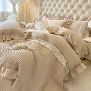 Winter Friendly Coral Fleece 3pc Comforter Set Bedding Comforter Polyester Simple Elegant