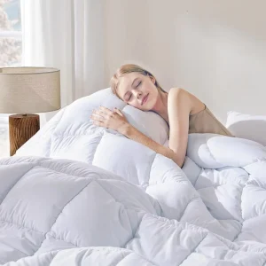 Winter Hotel and Home Use Pure Cotton Comforter All-Season Soft Bedding Custom White Quilt