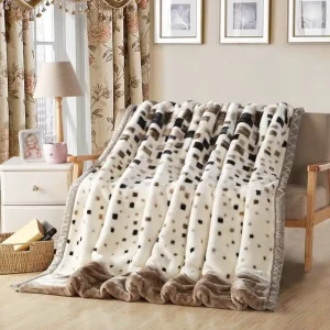Winter Household Luxury Double layer Super Soft Warm Raschel Blanket