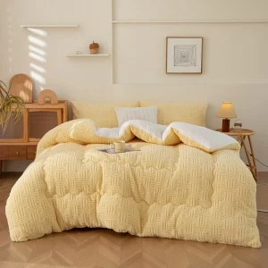 Winter Jacquard Lamb Comforter Thickened Extra Large Comfortable Skin Warm Quilt Extra Large Duvet