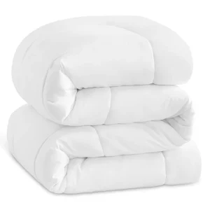 Winter Luxury Quilt Duvet Blanket Thick Fluffy 4kg Microfiber Goose Down Alternative Hotel Bed White Duvet Comforter