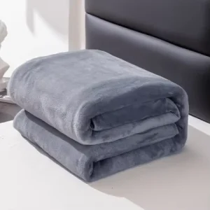 Winter Microfiber Fabric Brushed Bed Yarn Fleece Blanket Throw for Home Decor