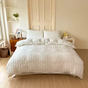 Winter Polyester Four piece Bedding Set Hotel Home King Queen Size Bed Duvet Cover Bed Sheet Pillowcase Bedding Set
