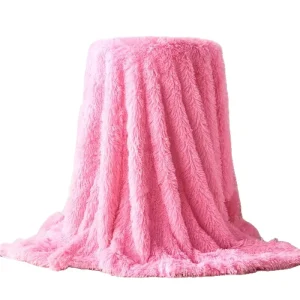 Winter Polyester Plush Thick Warm American Style Raschel Blanket 0.8kg Double Cross Border Factory Direct