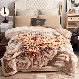 Winter Raschel Blanket Polyester Warm Throw King Bed Faux Fur Blankets for Living Room