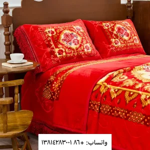 Winter Soft Floral Print Blanket Set Warm Weighted Blanket for Home Use Woven Technique in Stock
