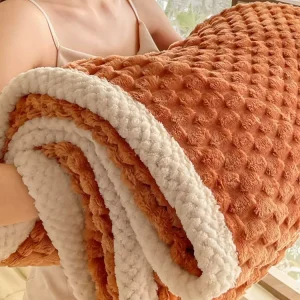 Winter Thickened Double sided Fleece Blanket Extra Soft and Comfortable Multi purpose Blanket