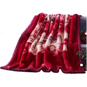 Winter Thickened Raschel Blanket Cover Blanket Super Soft Double Layer Wedding Blanket Falei Velvet