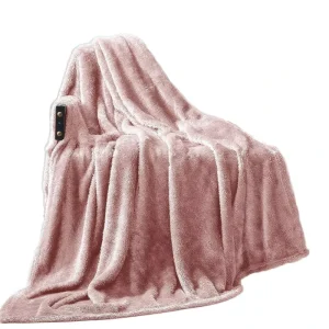 Winter Use 50×70 Inches Super Soft Fluffy Fleece Knitted Throw Blanket Anti Dust Mite Modern 100% Polyester Customizable
