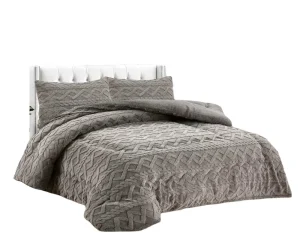 Winter Warm Thick Jacquard Quilt Duvet Bed Comforter Set