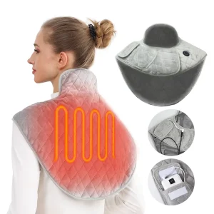 Winter Wearable Electric Heated Blanket Pad for Neck and Shoulders Portable Electric Heated Blanket Shawl