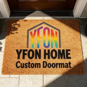Wipe Your Foot Welcome Outdoor Indoor Entrance Coir Door Mat Abstract Printed Nonslip Floor Area Rugs