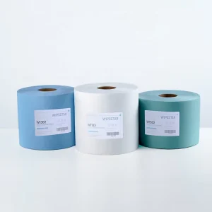 Wipestar Cellulose Polyester Heavy Duty Wipes Nonwoven Cleaning Cloth Roll Industrial Wiping Wipers for Automotive Manufacturing