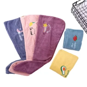 Women Soft Microfiber Towels Shower Towel Bath Hats for Women Dry Hair Cap Quick Drying Soft for Lady Turban Head Girl Towel
