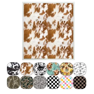 Wood Pulp Cotton Dish Cloth Western Style Reusable Kitchen Dish Rags Cleaning Towels for Counters Dishes Home