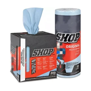 Woodpulp White Light Weight Industrial Wiper with Center Pull Pop-Up Box Wipes Roll Shop Towels