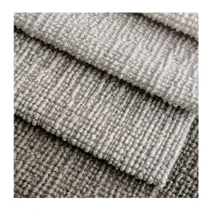 Wool Acrylic Mixed 3D Texture Fabric Comfortable Furniture Sofa Upholstery Fabric