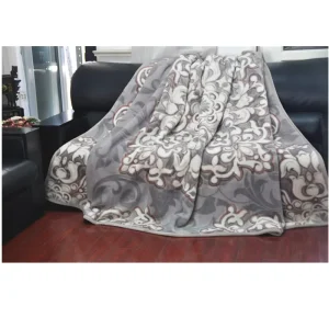 Wool Double Layer Woven Raschel Blanket Super King Size 100% Australia Living Room Adults Winter Floral Plant Plain