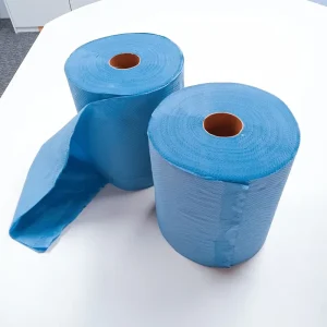 Workshop Auto Repair Shop 2Ply Recycled Paper Blue Hand Towel Roll Industrial Wiping Paper Blue Paper Roll