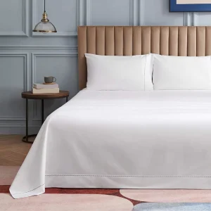 Woven 100% Cotton Duvet Cover Set Hotel Use 4 Pcs OEKO TEX Certified 300TC Thread Count Custom Logo All Season