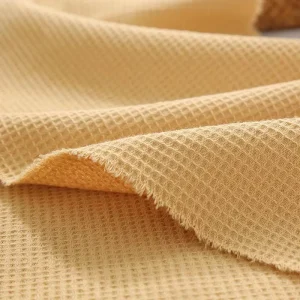 Woven 100% Cotton Waffle Fabric for Garment