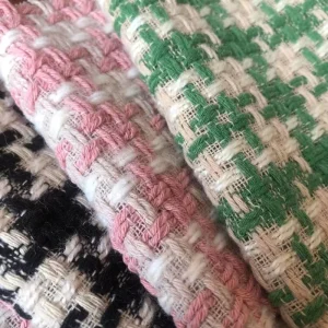 Woven All Seasons 460GSM Wool Silk Thread Mosaic Tweed Fabric for Clothing and Home Upholstery