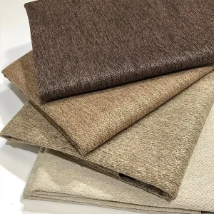 Woven Breathable Terry Fabric Linen Cotton PE Coated Medium Weight Soft Plain for Sofa Pillow Home Textile