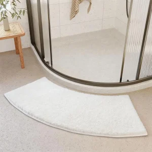 Woven Chenille Polyester Bathroom Rugs Bath Mat Super Absorbent Quick Dry Memory Foam Non Slip Washable TPR