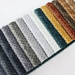 Woven Chenille Upholstery Fabric Plain & Breathable for Sofa Covers and Furniture Textiles