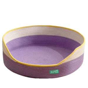 Woven Cotton Breathable Two-tone Star-pattern cat Bed Summer Cooling Mat Pet cat Sleeping Nest New-style Woven Scratching