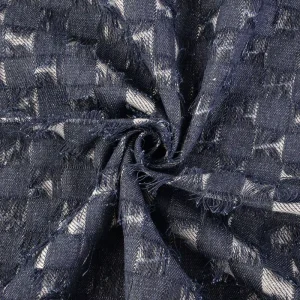 Woven Cotton Cloth Jacquard Printed Eco Friendly Denim Fabric for Boys & Girls Jackets Jeans Dresses