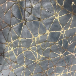 Woven Dyed Gilding Foil Velvet Curtain Fabric with Heat-Insulation for Hotel and Living Room Decoration