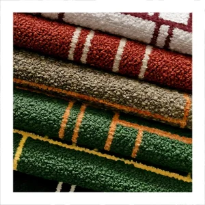 Woven Eco Friendly Breathable 100% Polyester Heavyweight Jacquard Upholstery Fabric for Sofa and Pillow Home Textiles
