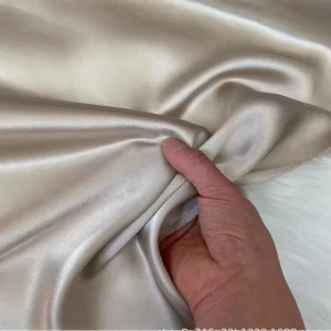 Woven Environmental Muslin Silk Duchess Fabric 19mm 114cm Satin 44′ for Lady Dress Blouses Home Textile
