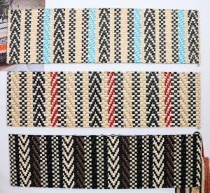Woven Fabric Anti Slip PP Woven Fabric for Carpets Gym Mats Diamond Weave Texture Anti Static PP Woven Fabric