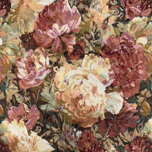Woven Floral Jacquard Fabric For Sofa Pillow Curtain Table Runner Tote Bag Clothing Home Decoration