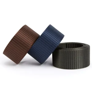 Woven Garment Accessories 38mm Width High Tenacity Polyester Nylon Plain Thick Webbing Strap for Clothing Backpack