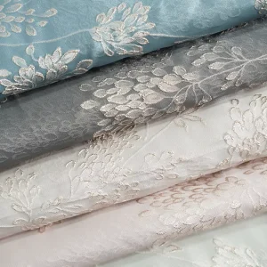 Woven Jacquard Clothing Fabric Custom 100% Polyester Woven Dress Fabric