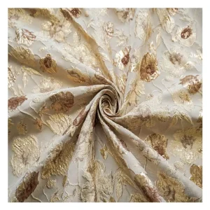 Woven Jacquard Fabric for Dress 100% Polyester Jacquard Dress Fabric