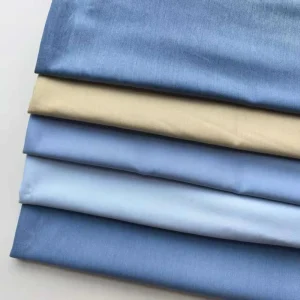 Woven Medium weight Combed Polyester Rayon Blend Soft Breathable Plain Weave Poplin Fabric for Apparel Suits & Pants